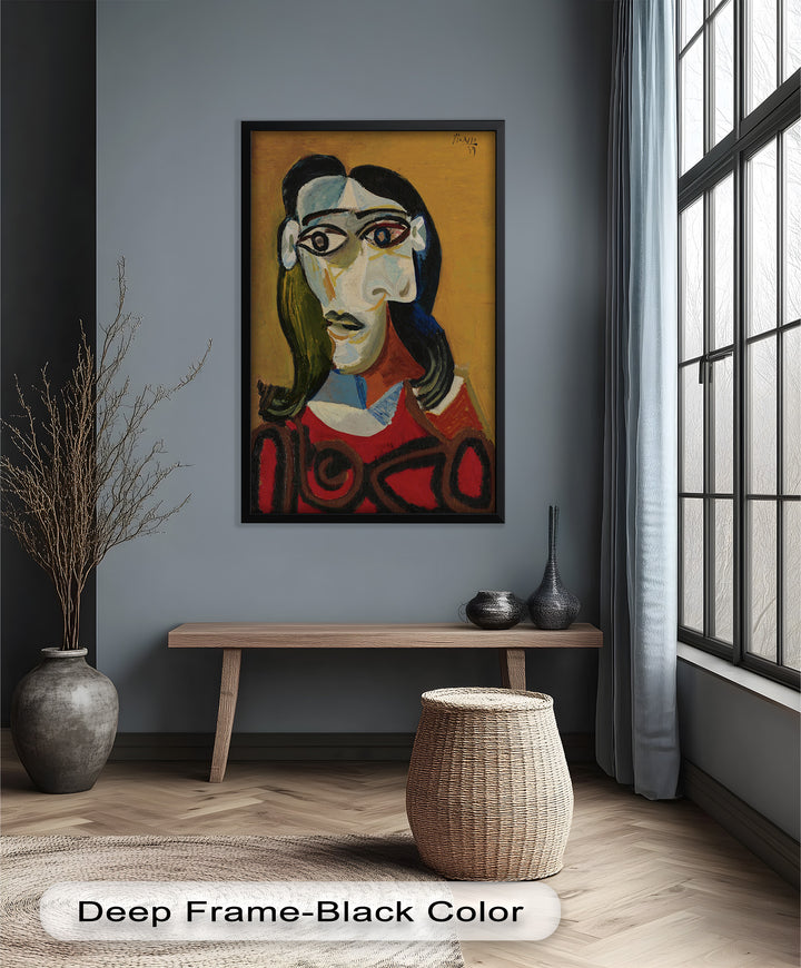 Abstract Portrait with Red Garment - Picasso Oil Painting