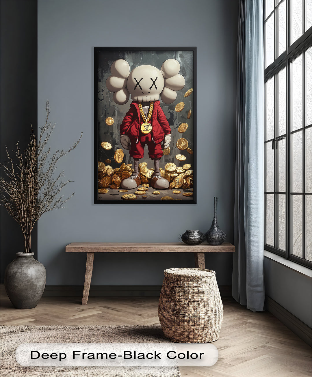Luxury Drop – KAWS Companion Oil Painting