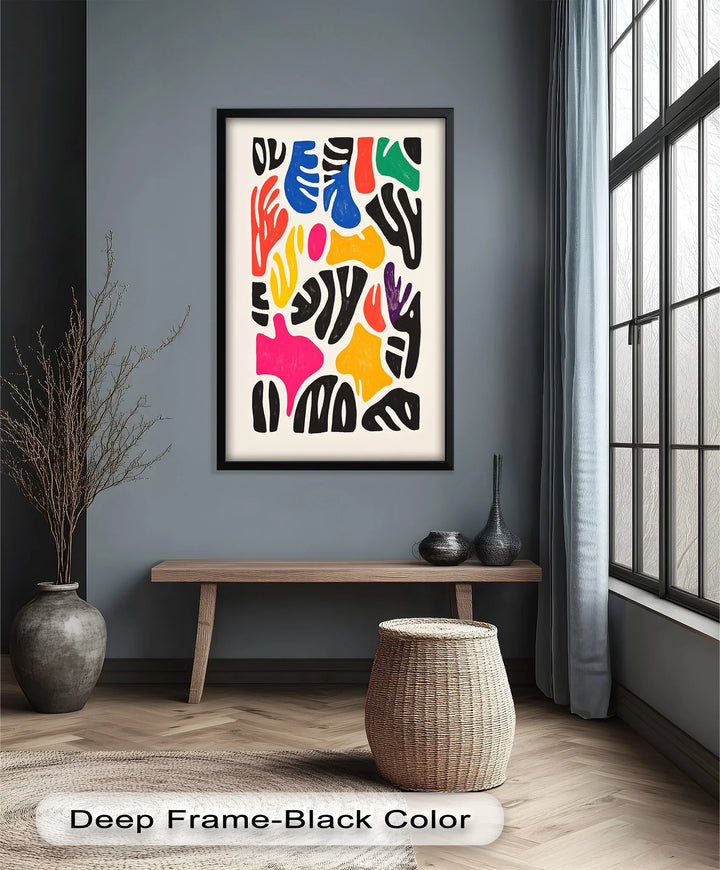 Chromatic Rhythm – Abstract Fauvist Oil Painting - MyPhotoStation