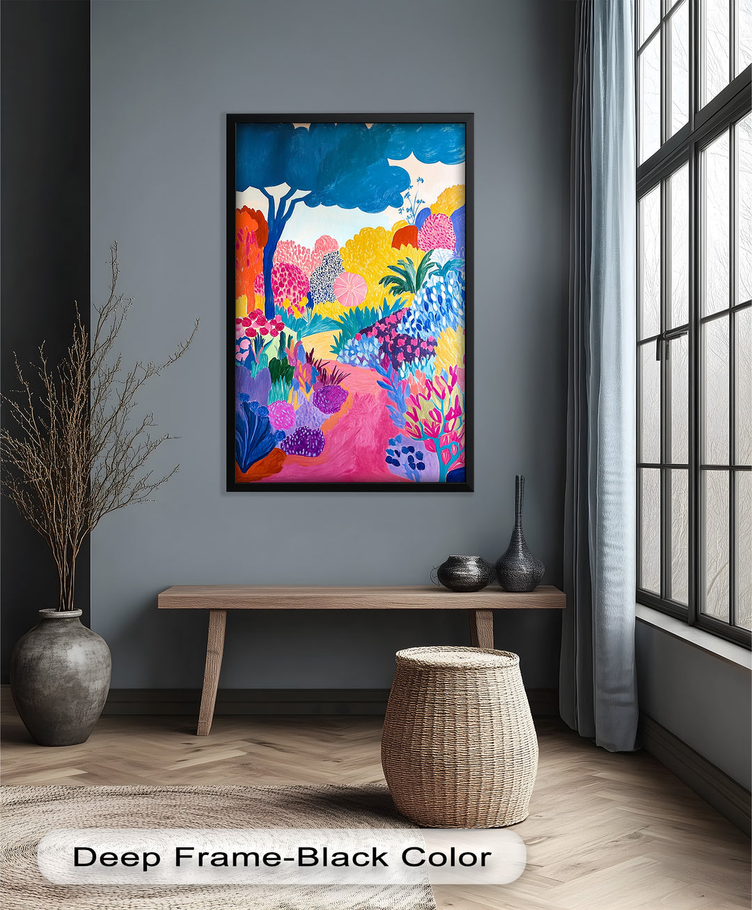 Dreamy Garden Path - Modern Oil Painting