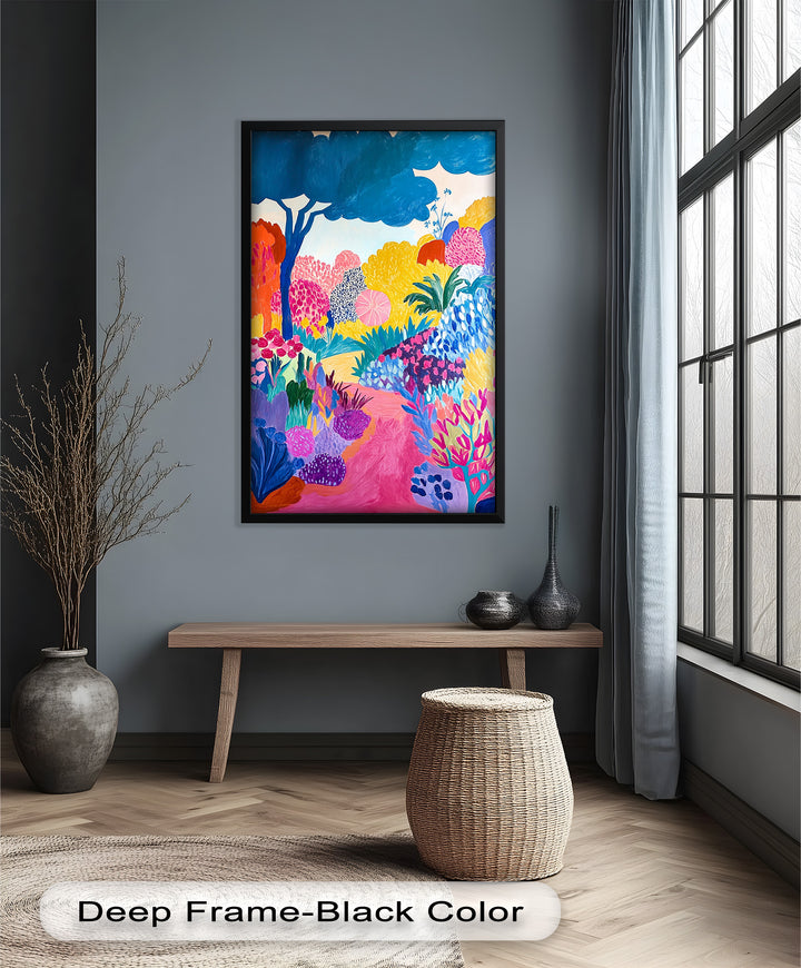 Dreamy Garden Path - Modern Oil Painting