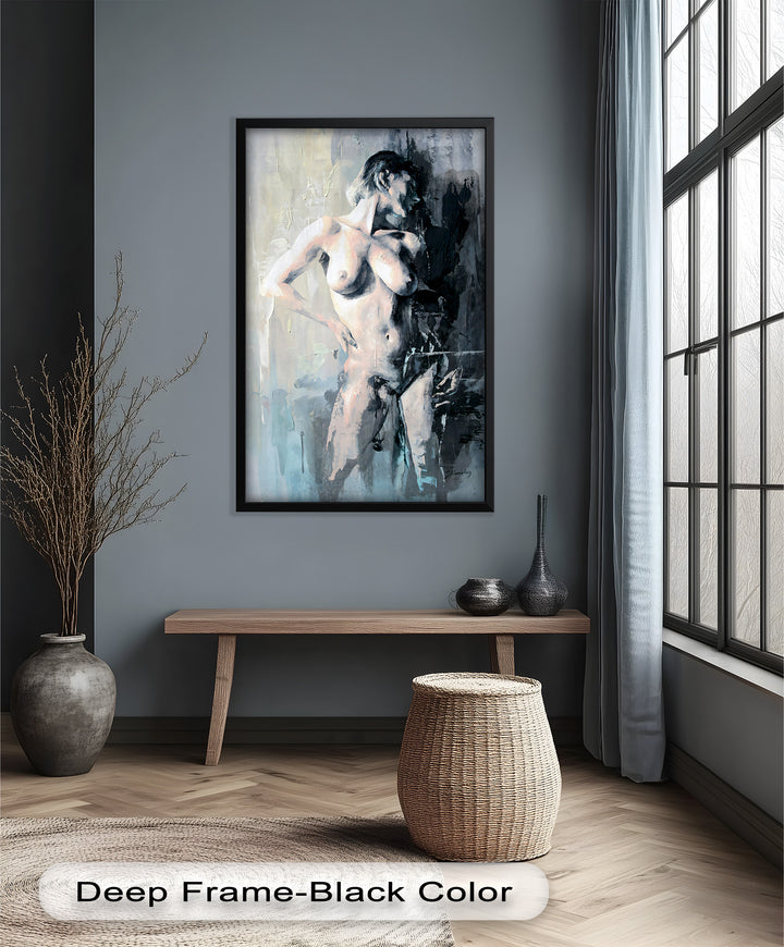 Still in the Shadows – Contemporary Nude Oil Painting