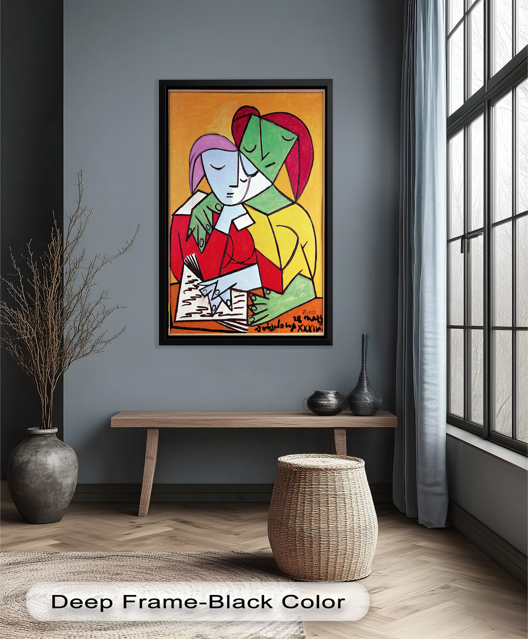 Harmony in Study – Embrace of Minds Picasso Oil Painting