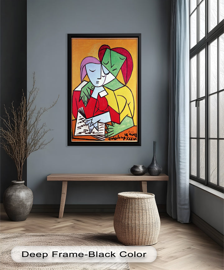 Harmony in Study – Embrace of Minds Picasso Oil Painting