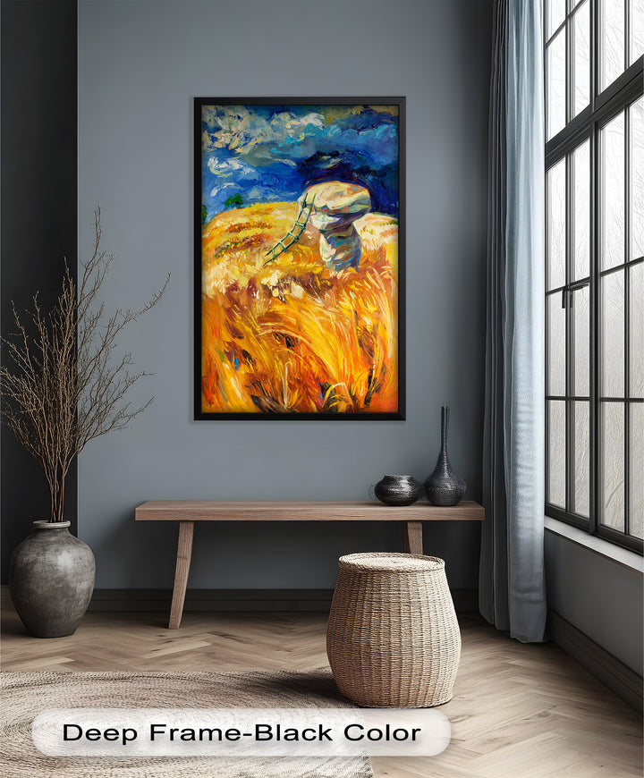 Golden Harvest – Impressionist Oil Painting