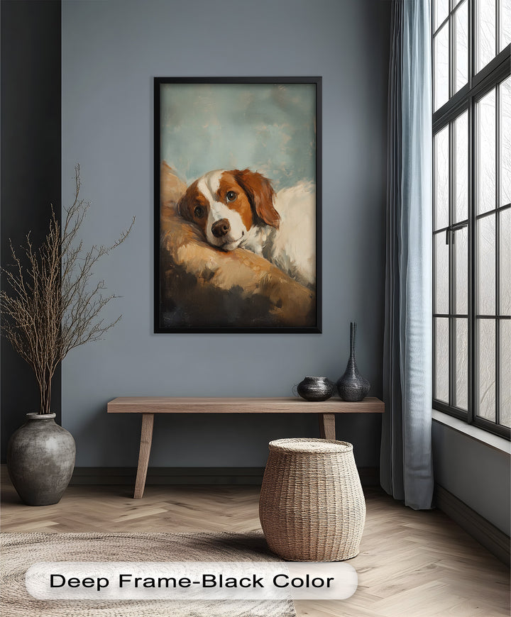 Resting Soul – Loyal Dog Animal Oil Painting