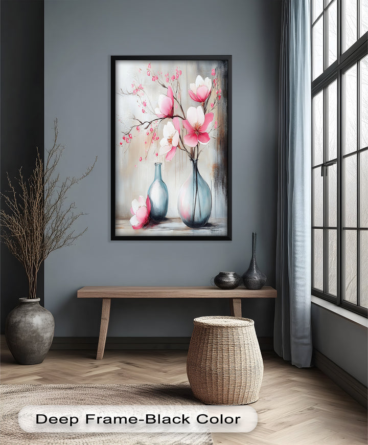 Soft Pink Magnolia - Flower Oil Painting