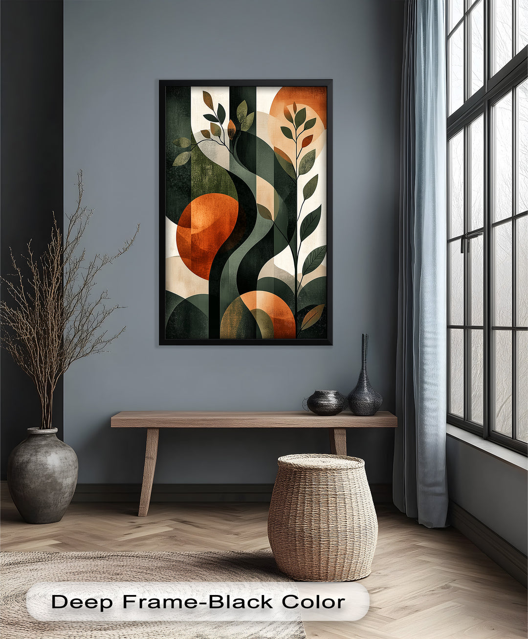 Twilight Grove – Abstract Botanical Oil Painting