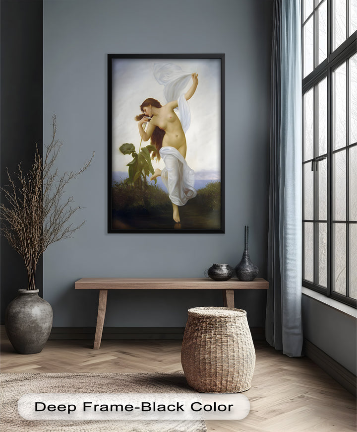 Whispers of the Wind – Classical Nude Goddess Renaissance Oil Painting