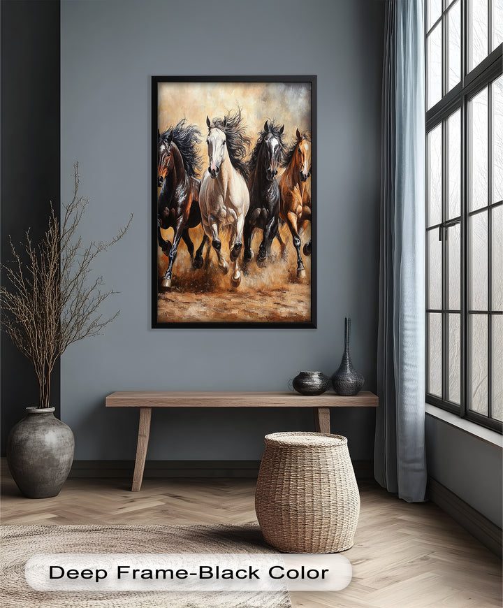 Galopp der Freiheit – Ölgemälde „Laufende Pferde“
