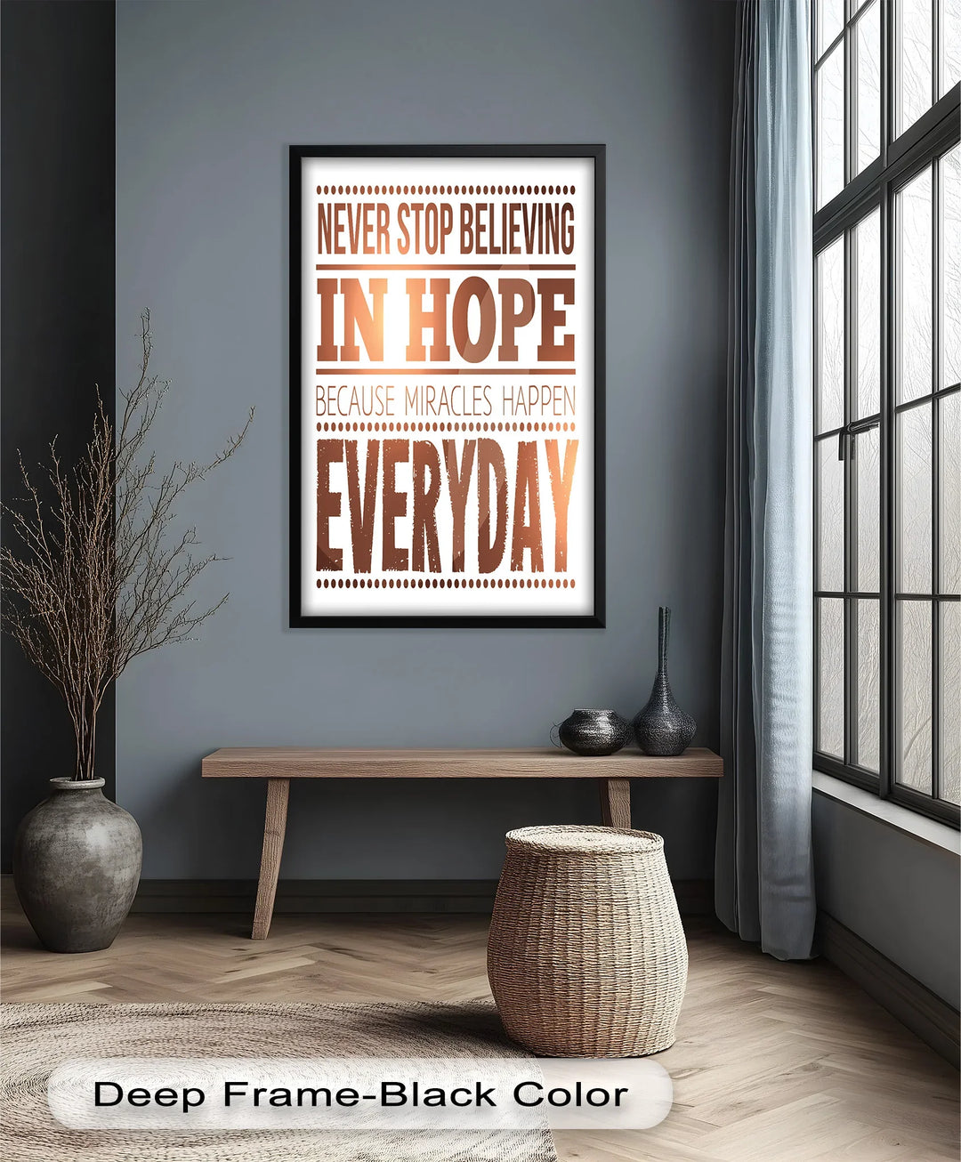 Believe in Hope – Motivational Oil Painting - MyPhotoStation