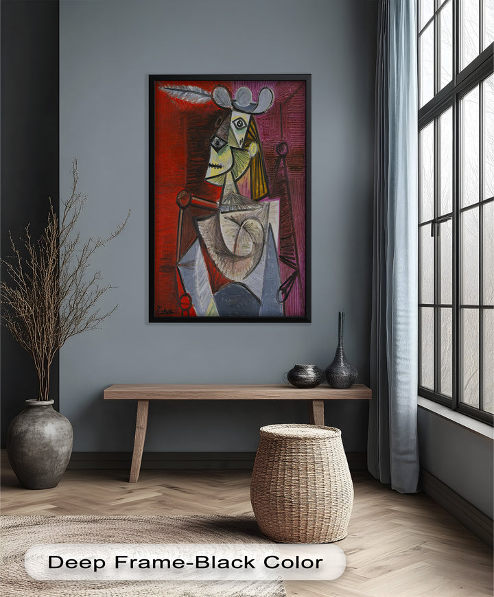 Knight of Angled Dreams – Picasso Cubist Oil Painting
