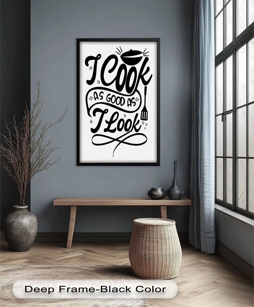 I Cook As Good As I Look – Framed Oil Painting - MyPhotoStation