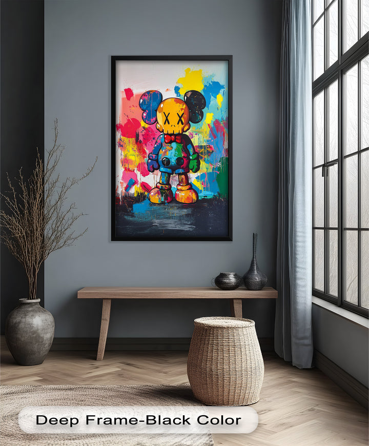 Color Riot Companion – KAWS Oil Painting