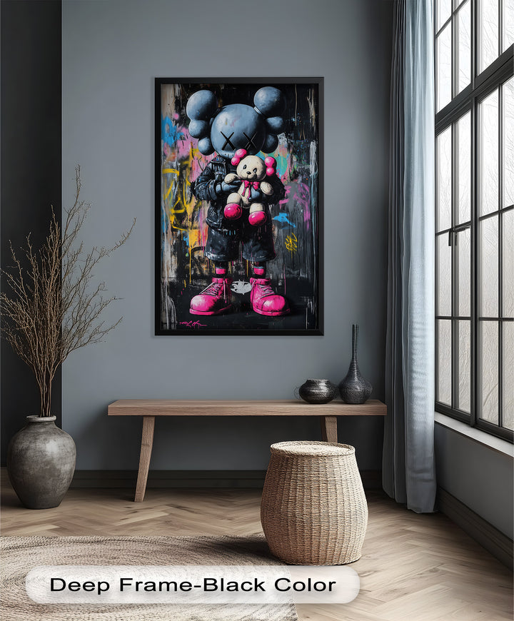 Embrace the Chaos – KAWS Oil Painting
