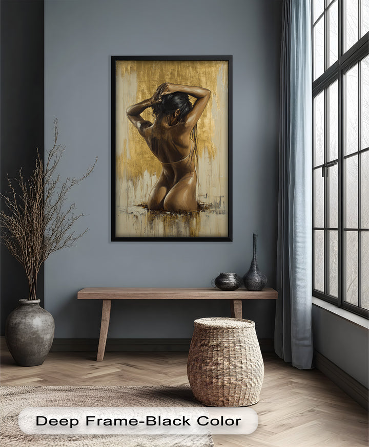 Golden Silence – Contemporary Figurative Nude Oil Painting