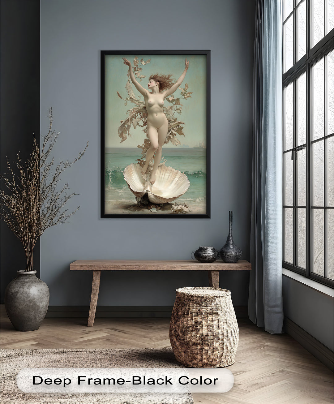 Ethereal Awakening – Renaissance Venus Rising Oil Painting