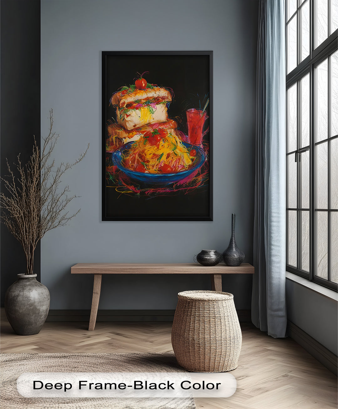 Gourmet-Sandwich und Pasta-Explosion - Food Painting