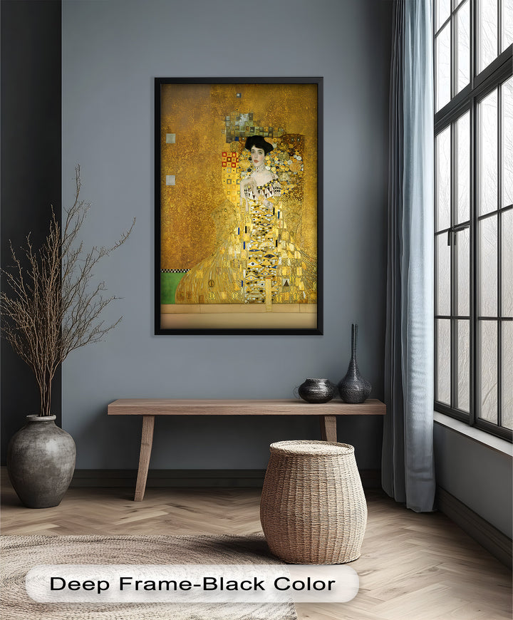 Die goldene Muse – Portrait von Adele Bloch-Bauer Historisches Ölgemälde