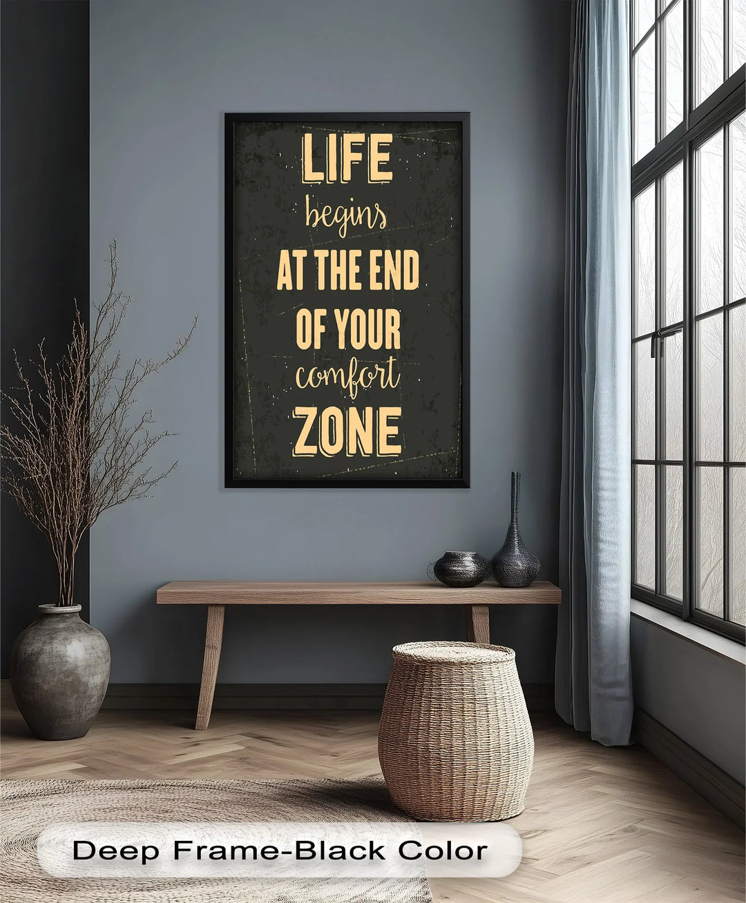 Life Begins at the End – Motivational Oil Painting - MyPhotoStation