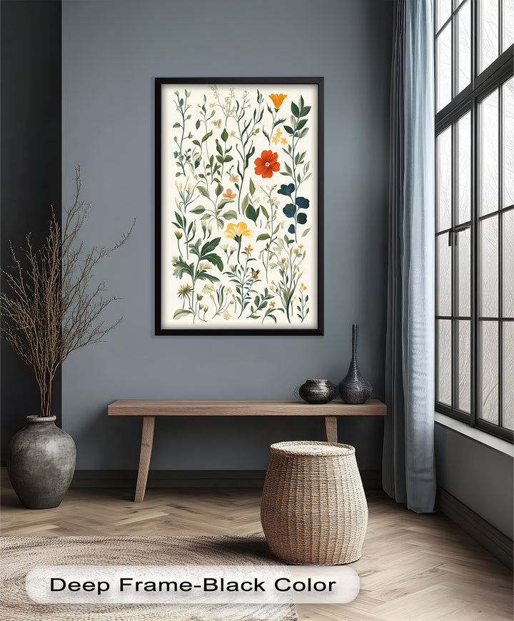 Zarte Wiesenwildblumen – Sanftes botanisches Arrangement Ölgemälde