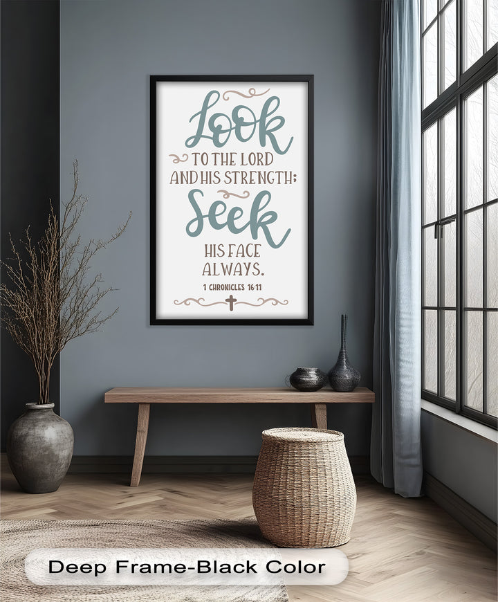 Seek His Face Always – 1 Chronicles 16:11 Oil Painting