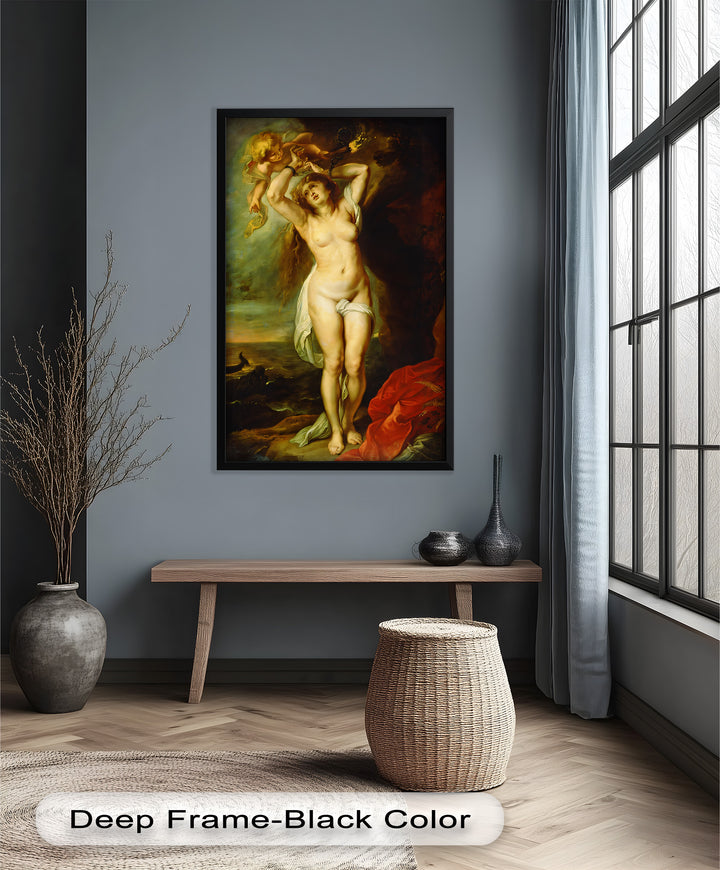 Andromeda Bound – Mythological Renaissance Nude Oil Painting