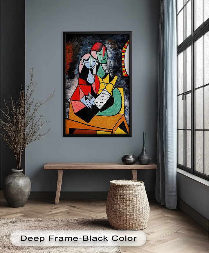 Embrace in Color – Picasso Oil Painting