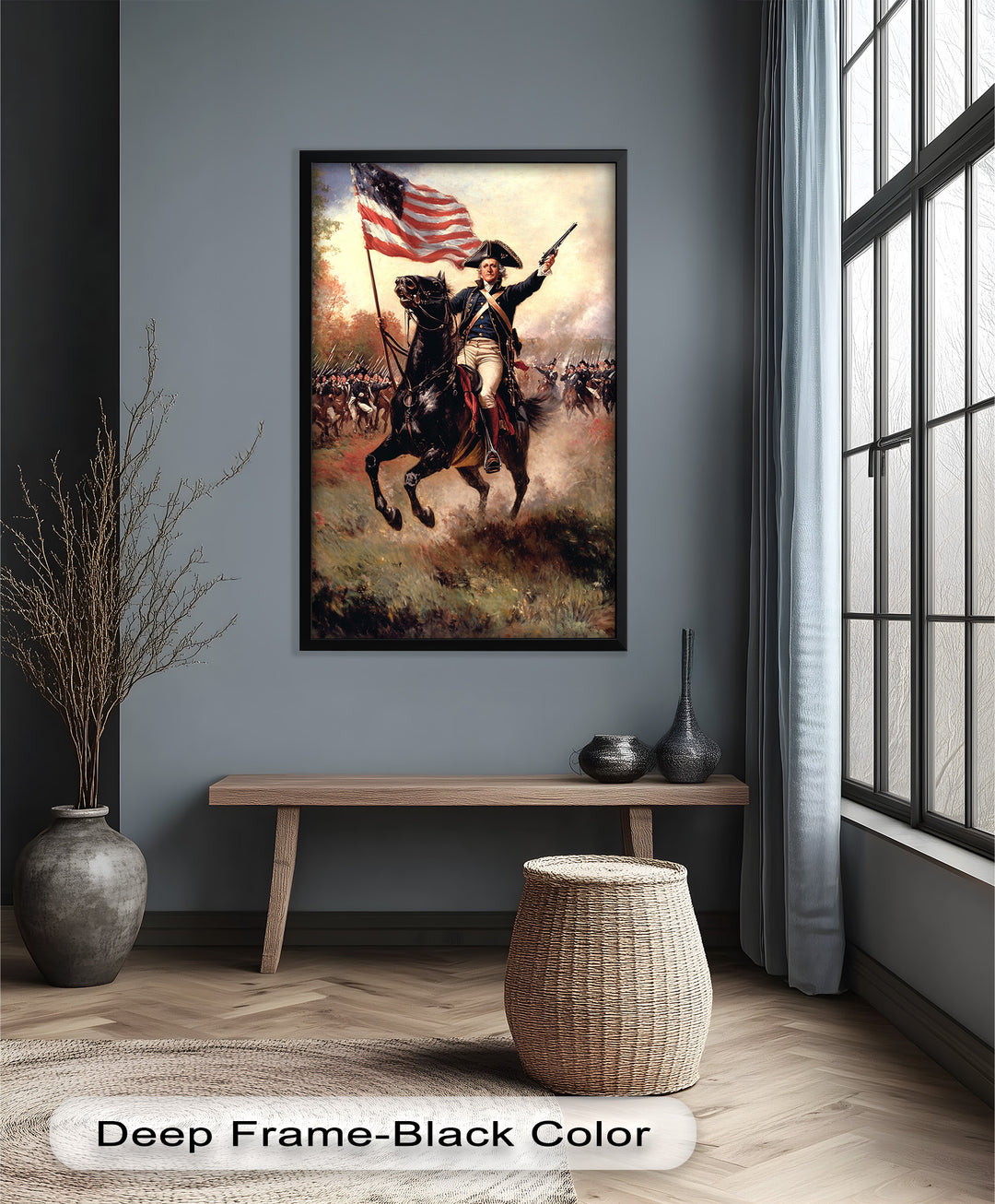 Ride of the Republic – Patriotic Commander Oil Painting