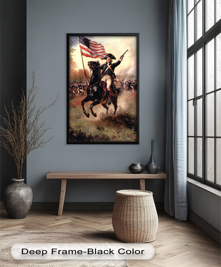 Ride of the Republic – Patriotic Commander Oil Painting