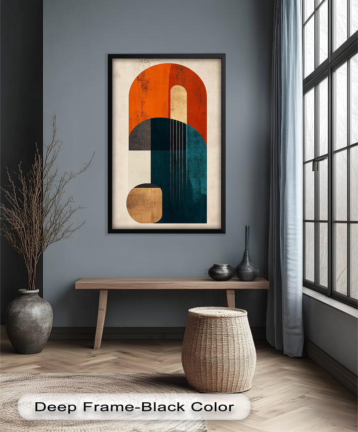 Modern Resonance – Abstract Geometric Oil Painting