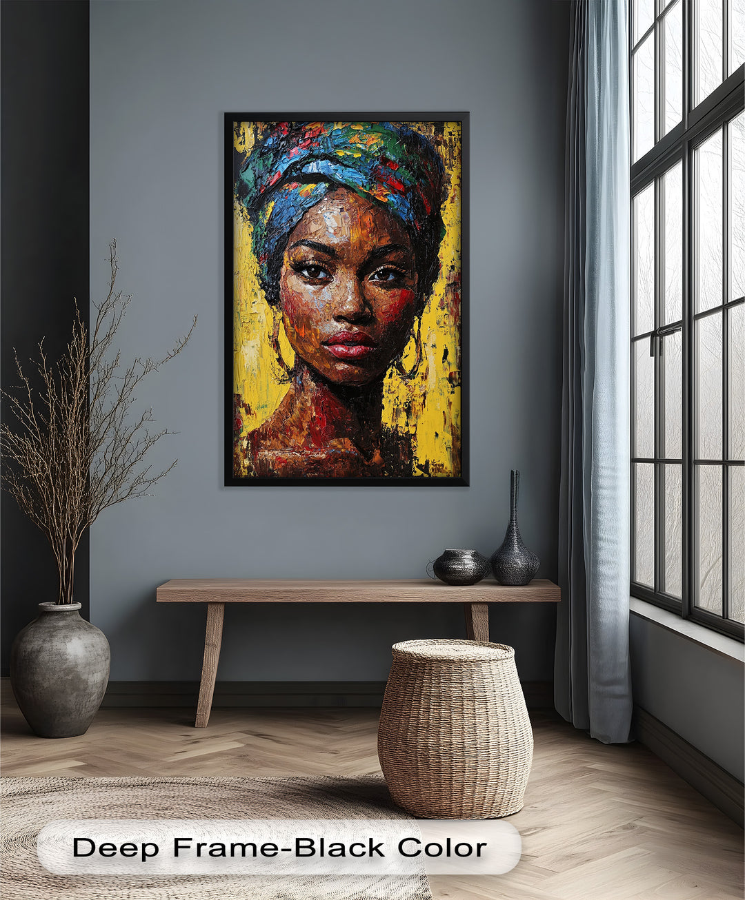 Radiant Soul – Bold Portrait Oil Painting in Fauvist Style