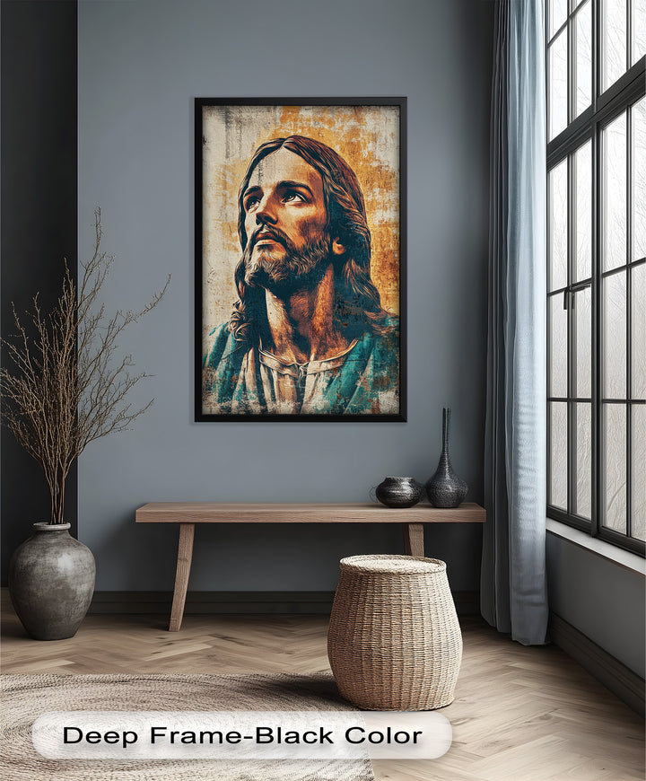 Licht der Gnade – Porträt von Jesus Christus Religiöses Ölgemälde