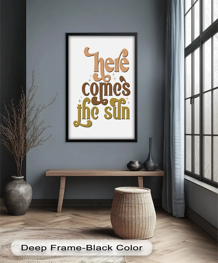 Here Comes the Sun – Positive Vibes Oil Painting - MyPhotoStation