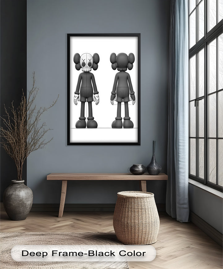 Binäre Dualität – KAWS Ölgemälde