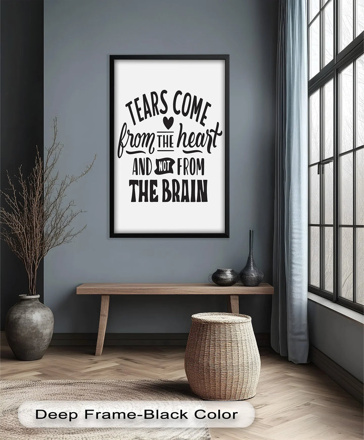 Tears Come from the Heart – Monochrome Oil Painting - MyPhotoStation