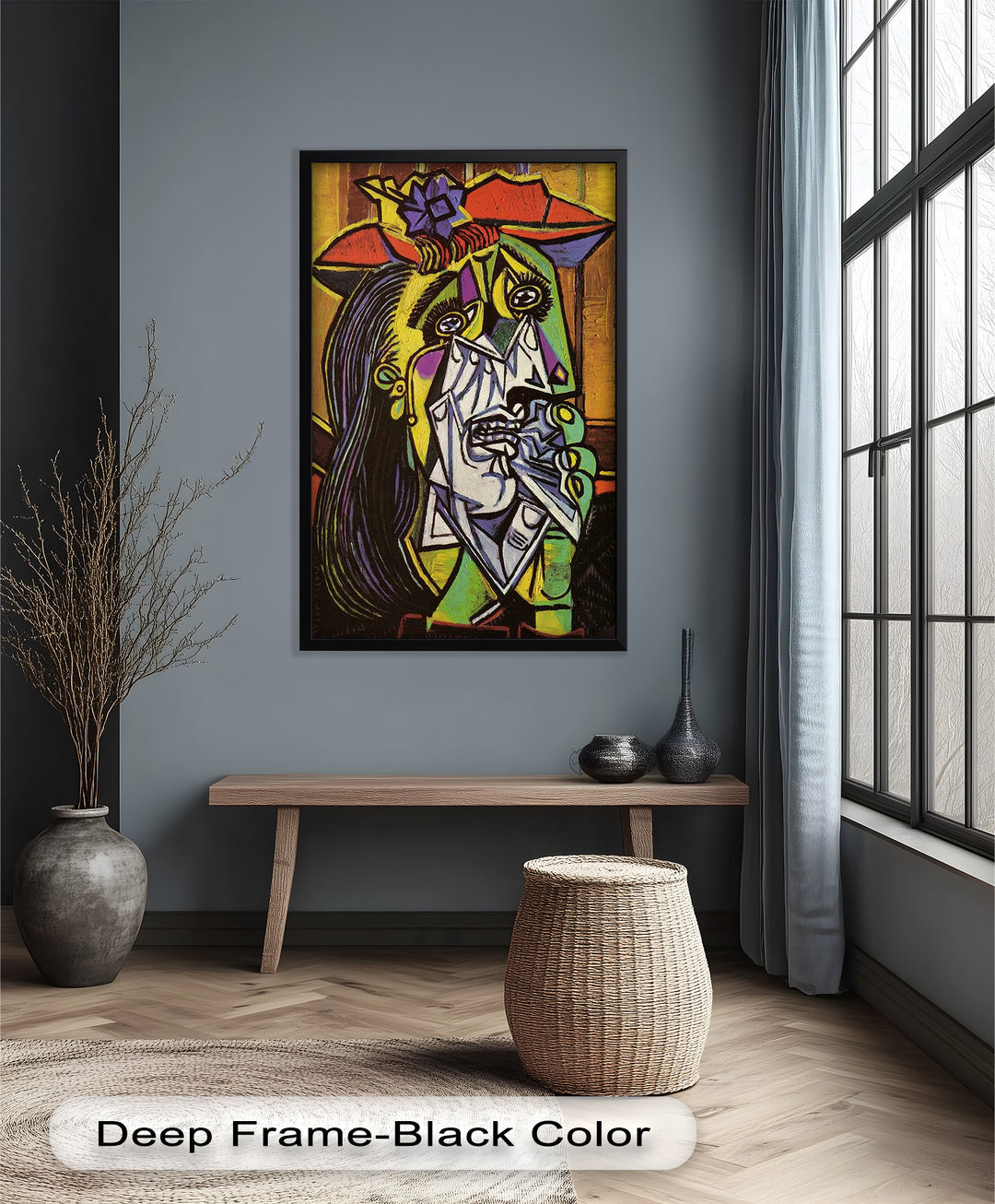 Weeping Woman in Crimson Hat – Picasso Oil Painting