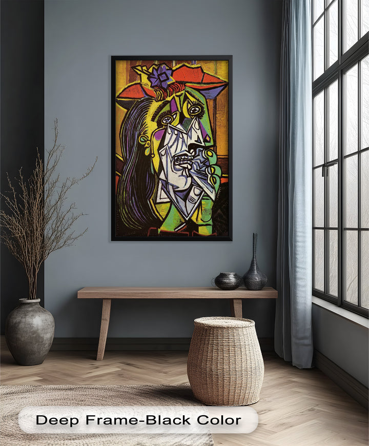 Weeping Woman in Crimson Hat – Picasso Oil Painting