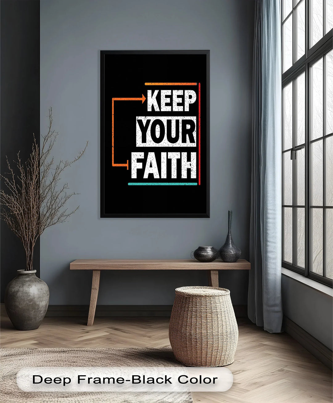 Keep Your Faith – Bold Oil Painting - MyPhotoStation