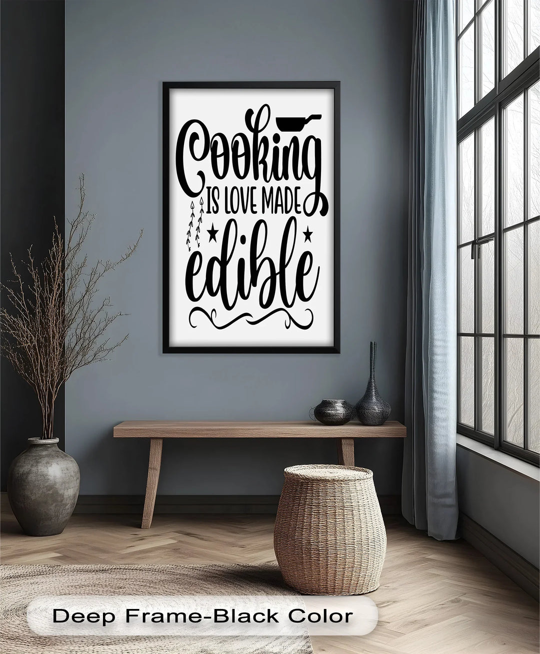 Cooking Is Love Made Edible – Framed Oil Painting - MyPhotoStation