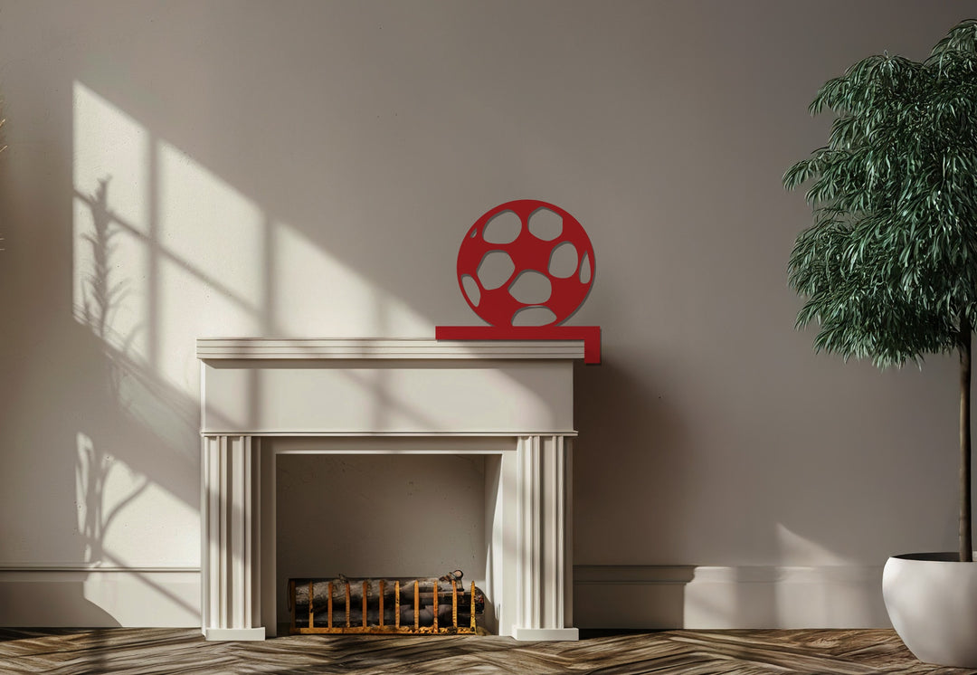 Football lover metal wall art for sporty home interiors