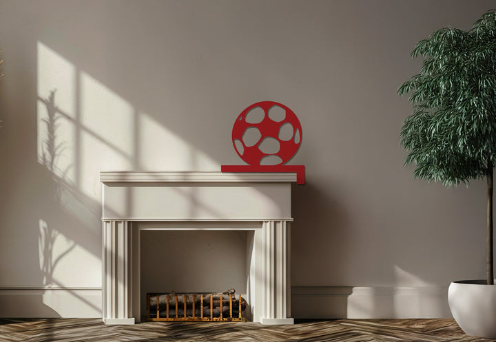 Football lover metal wall art for sporty home interiors