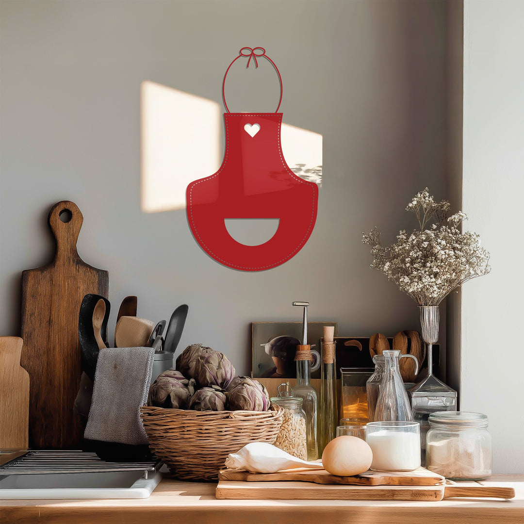 Heart Apron – Kitchen Metal Wall Art