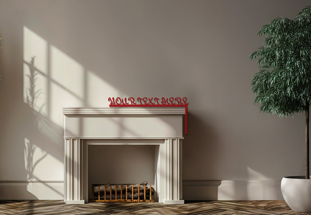 أناقة شخصية – نص مخصص فن جداري معدني