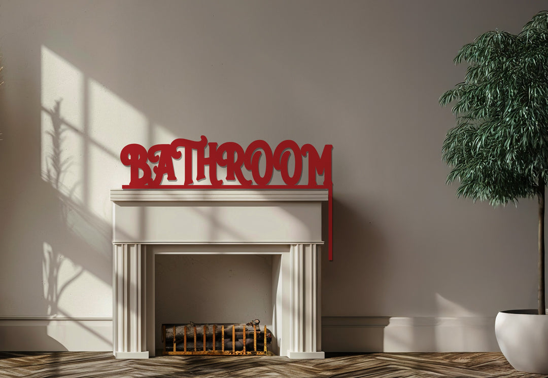 ديكور باب معدني كلاسيكي للحمام