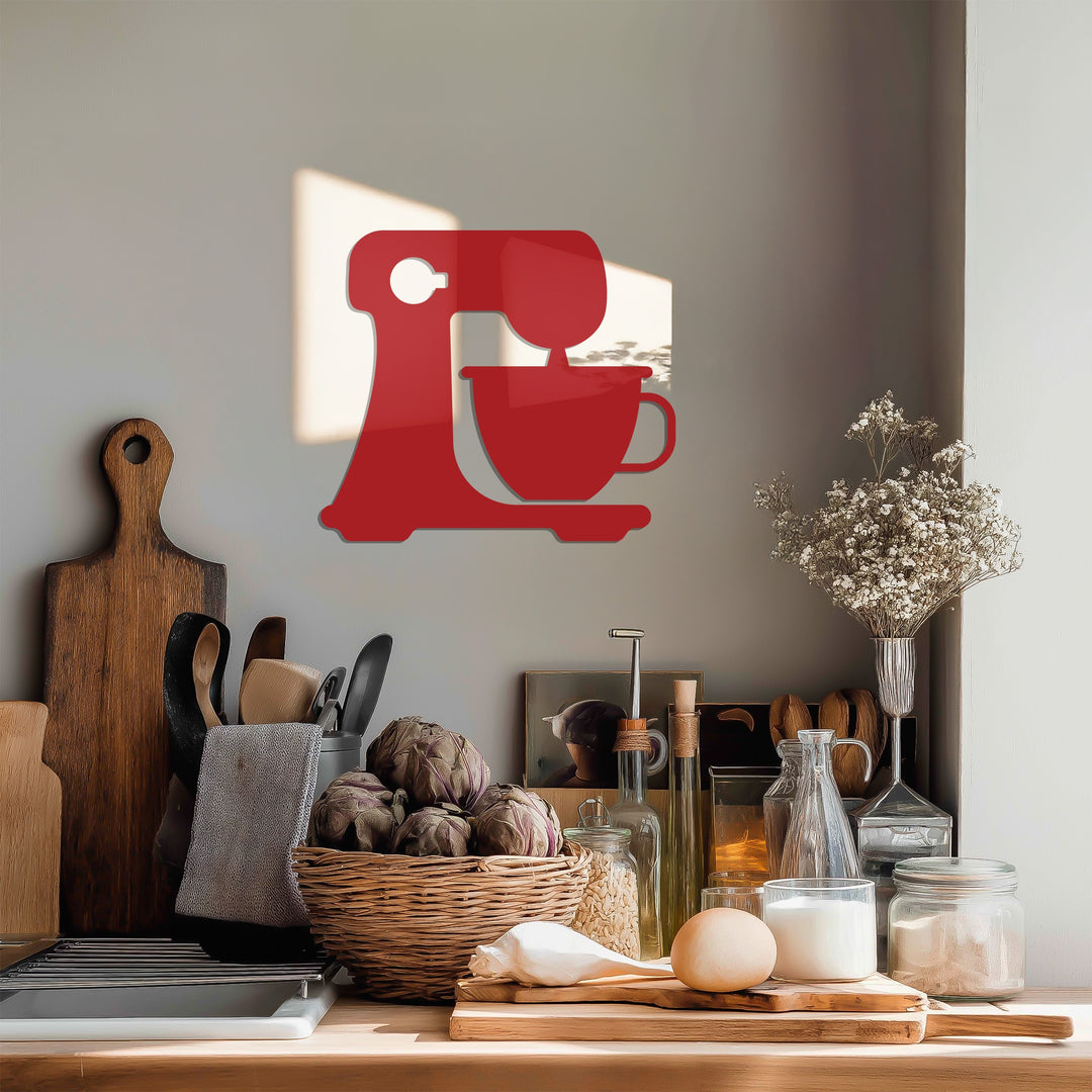 Coffee Maker Silhouette – Modern Kitchen Metal Wall Art