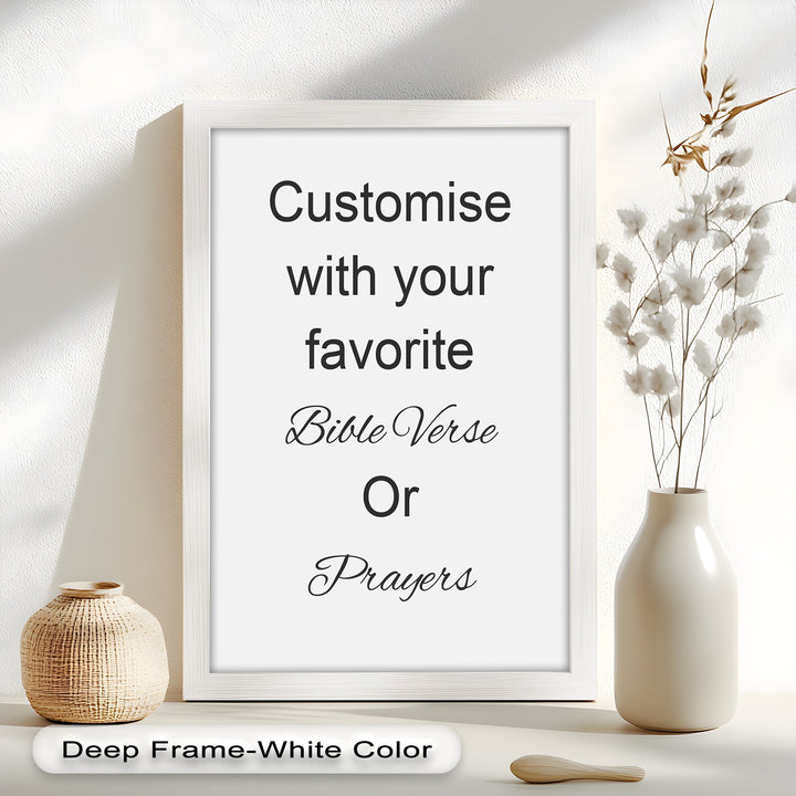 Custom Bible Verse Wall Art – Personalized Oil Painting