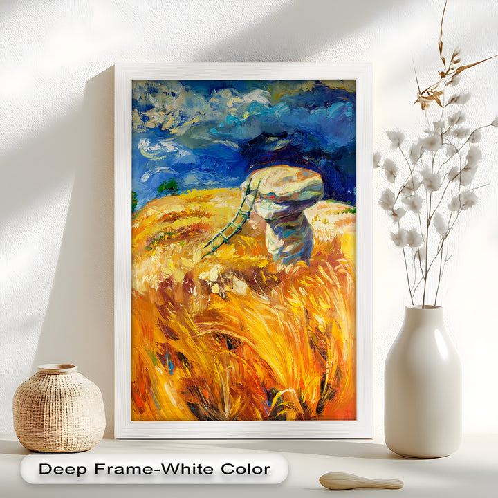 Golden Harvest – Impressionist Oil Painting