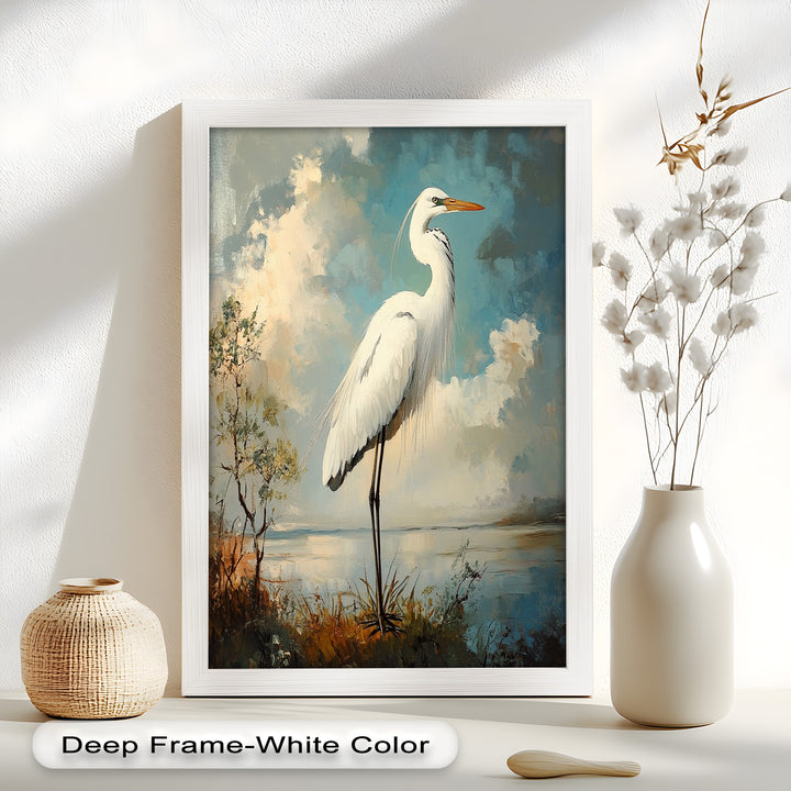Grace of the Marshlands – Animal Oil Painting