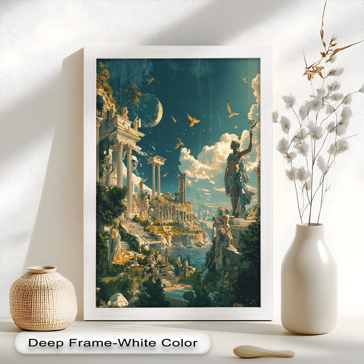 Majestic Temple of the Gods - Mythology Oil Painting